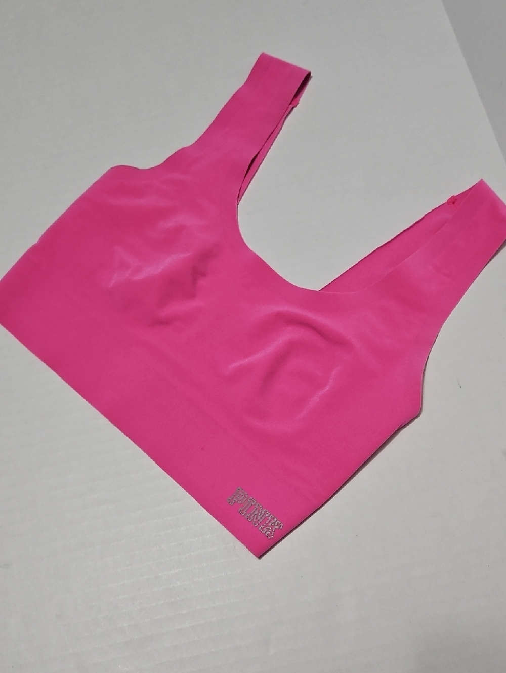 PINK Victoria's Secret Hot Pink Seamless Scoop Ribbed Bralette Size XSP